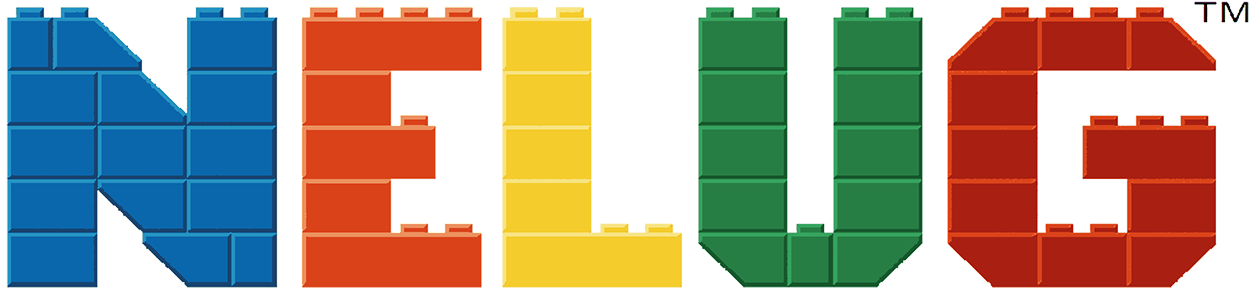NELUG-logo-nobkgnd-2023 NELUG logo: capital letters built with colorful bricks